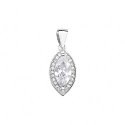 Pandantiv argint cu pietre DiAmanti Z0711C_W-DIA (Argint 925‰ 1,3 g.)